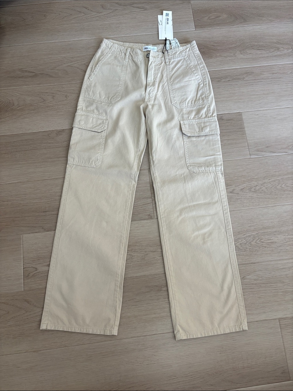 NWT ZARA Beige/Tan Cargo Pants